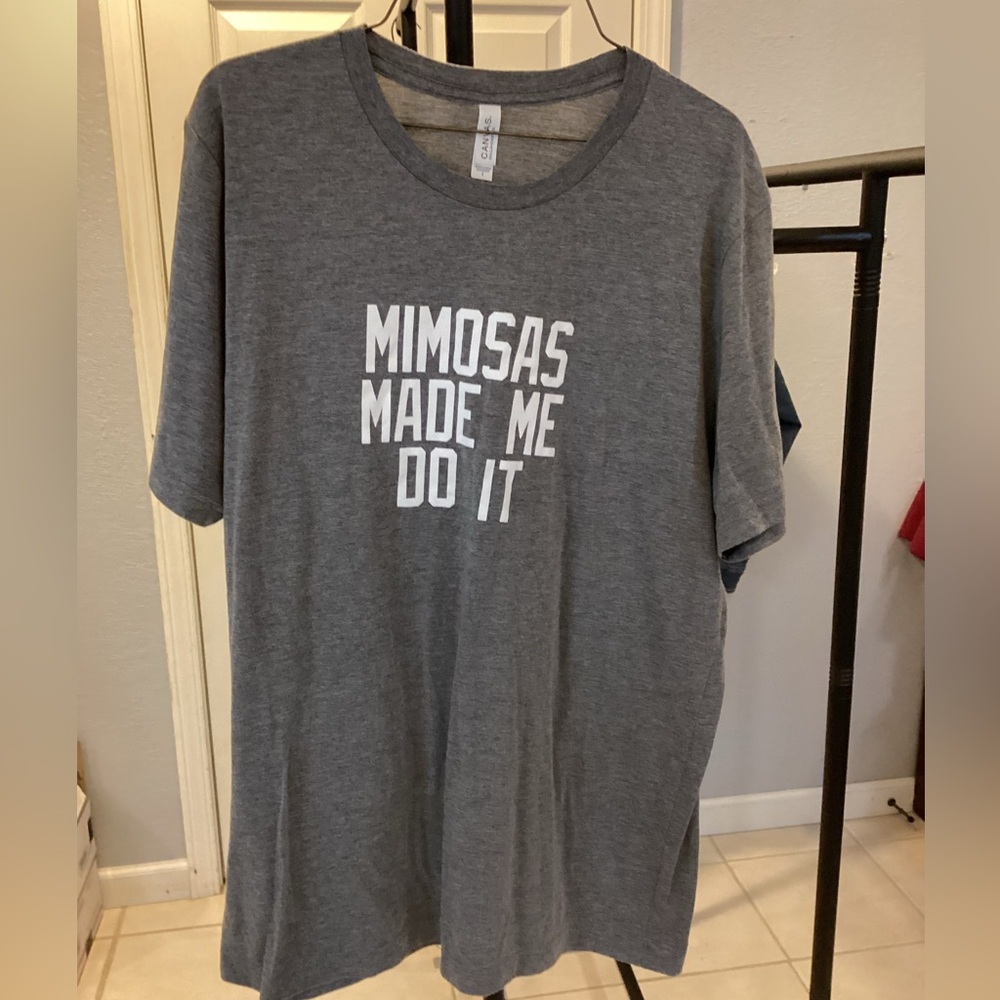 🖤 Bella Canvas Gray 'Mimosas Made Me Do It' Tee